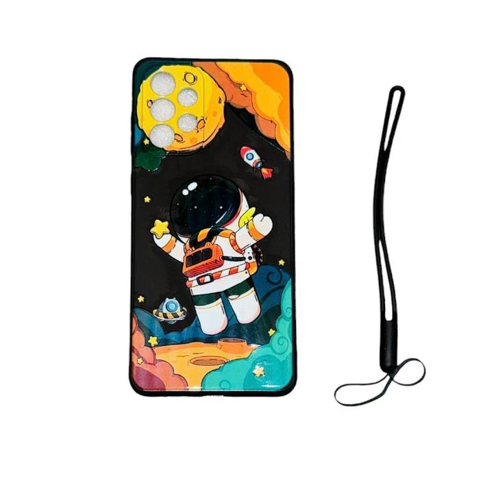 کاور طرح فضانورد کد 2323 مناسب برای گوشی موبایل سامسونگ ‌Galaxy A32 4G به همراه بندآویز