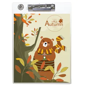 تخته شاسی طه چوب  مدل Sleeping plum bear01 سایز A4