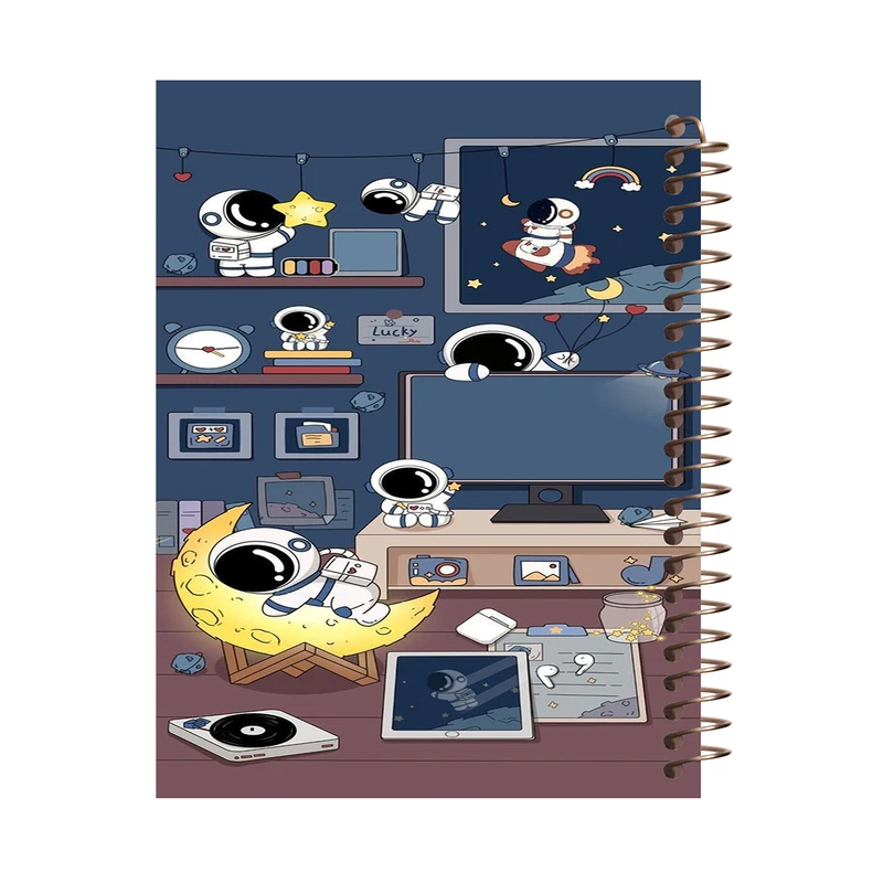 دفتر مشق 80 برگ طرح فضانورد کد J557