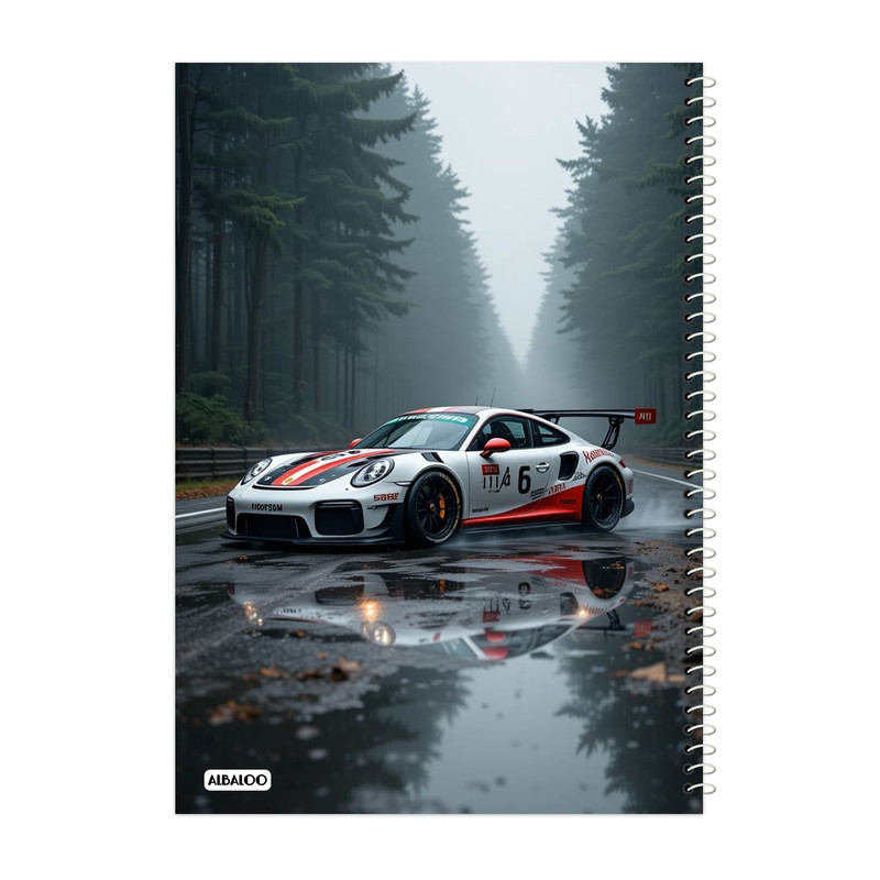 دفتر مشق 50 برگ آلبالو طرح ماشین کد 2078