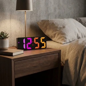 ساعت رومیزی دیجیتال مدل rgb کد gh0732