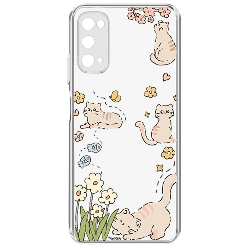 کاور طرح Cat & Flowers مناسب برای گوشی موبایل سامسونگ Galaxy S20 Fe