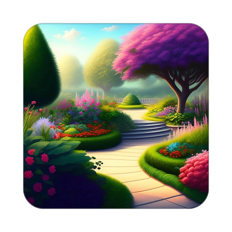 زیر لیوانی کاکتی طرح گل مدل mp18256