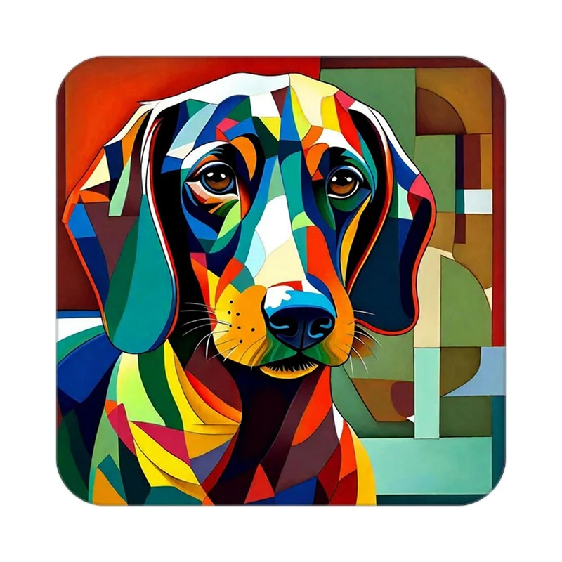 زیر لیوانی کاکتی طرح حیوانات رنگی مدل mp25957