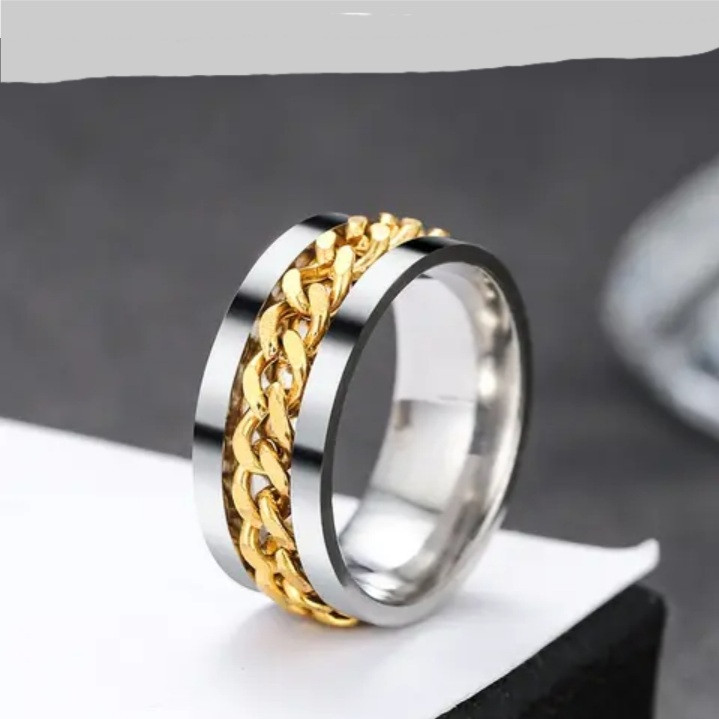 انگشتر مردانه مدل زنجیری