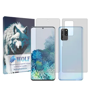 Wolf transparent Screen Protector Suitable for Samsung Galaxy S20 Plus Mobile Phone with Back Protector