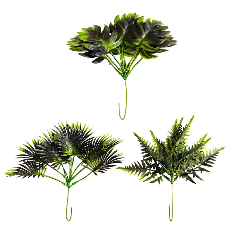 گل مصنوعی مدل بوته آکا باکاجیر مجموعه 3 عددی