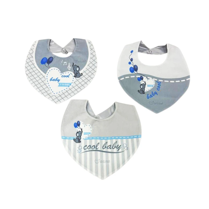 پیش بند نوزادی مدل فیل و بادکنک کد A06 بسته ۳ عددی