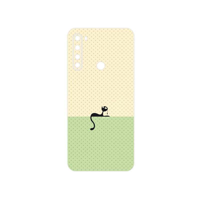 برچسب پوششی ماهوت مدل Minimal Internet Cat Icon مناسب برای گوشی موبایل شیائومی Redmi Note 8 2021
