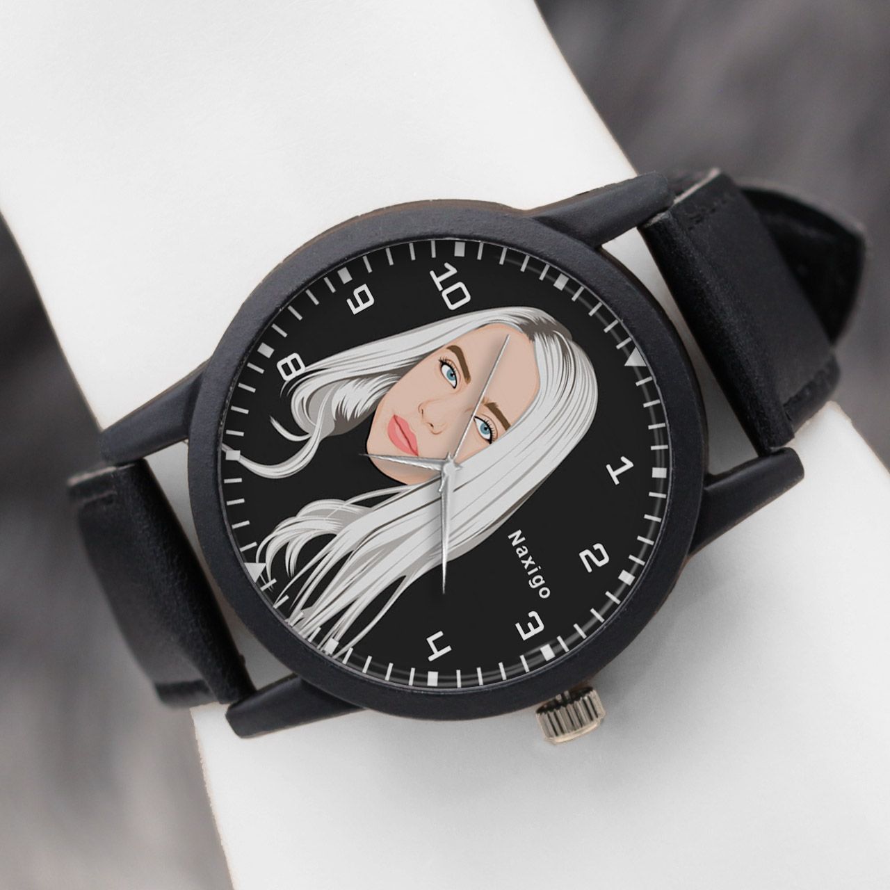 ساعت مچی عقربه ای ناکسیگو طرح بیلی آیلیش کد LF4268 -  - 5