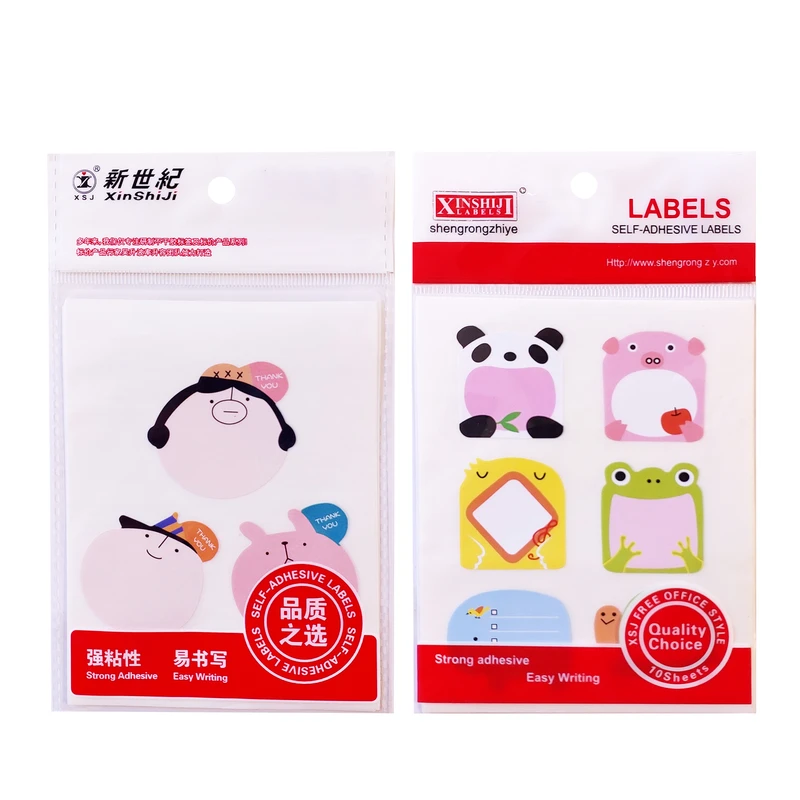 کاغذ یادداشت چسب دار مدل Label بسته 12 عددی