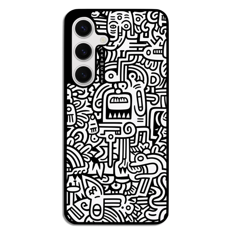 کاور آکام مدل AMC-WSGS24FE-DOODLE15 مناسب برای گوشی موبایل سامسونگ Galaxy S24 FE