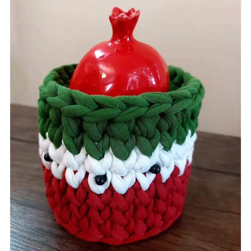 انار سفالی مدل یلدا مجموعه 2 عددی