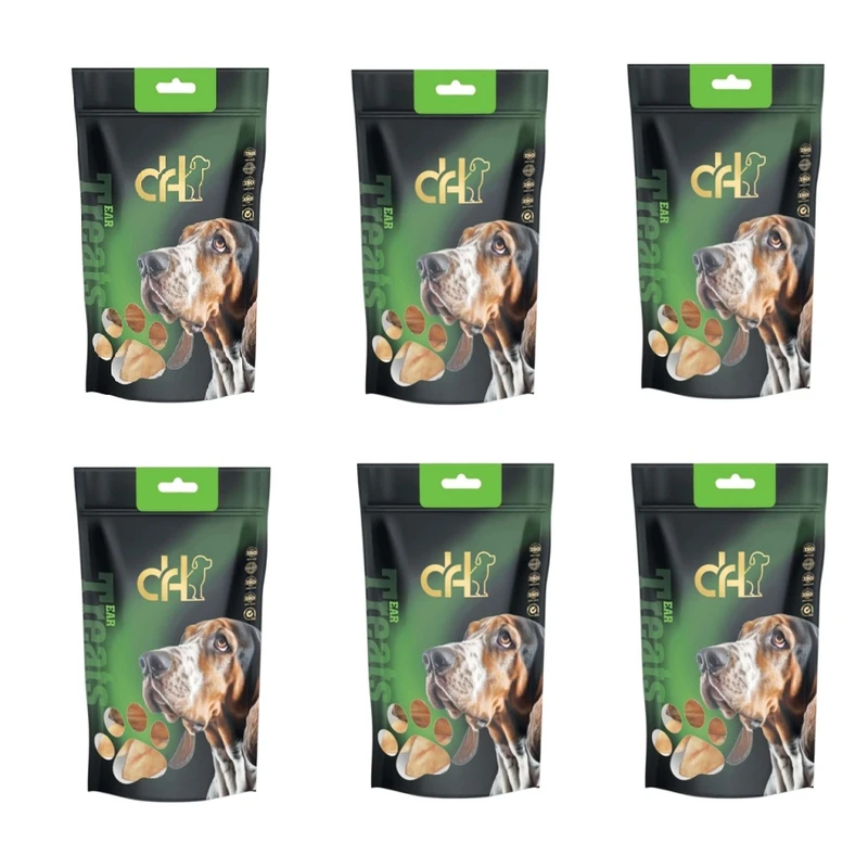 تشویقی سگ دکتر اچ مدل گوش خشک شده طعم گوشت گوسفند وزن 240 گرم مجموعه 6 عددی