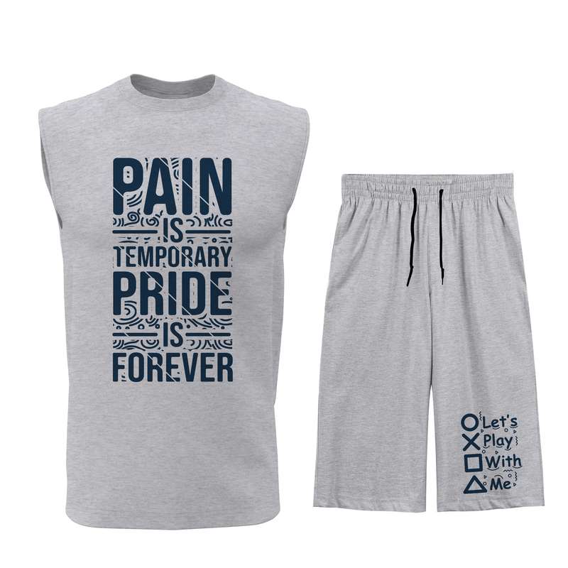 ست تاپ و شلوارک مردانه مدل T138G