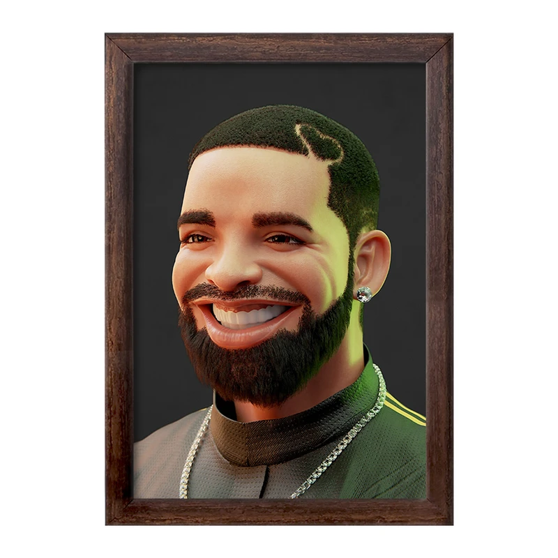 تابلو خندالو طرح دریک (drake) کد F767