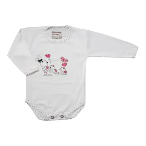 بادی آستین بلند نوزادی مدل Rabbit