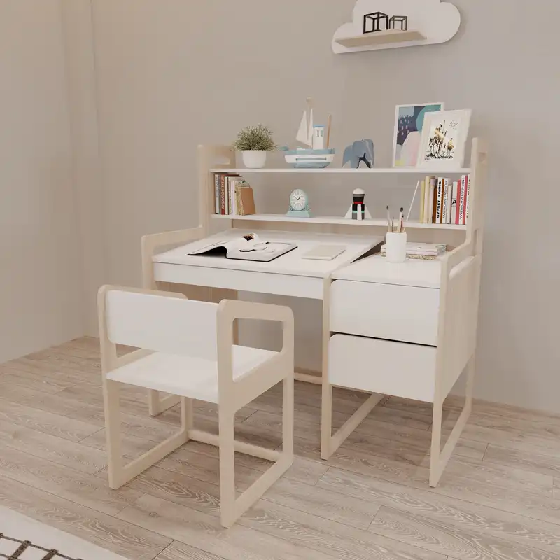 ست میز تحریر و صندلی کودک فرنیکا کیدز مدل کلکسیون فیری کیدز