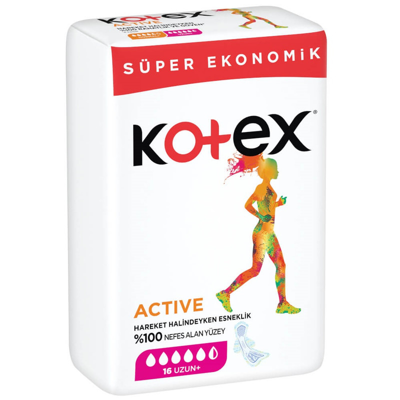 نوار بهداشتی کوتکس مدل active بسته 16 عددی نوار بهداشتی کوتکس مدل active بسته 16 عددی