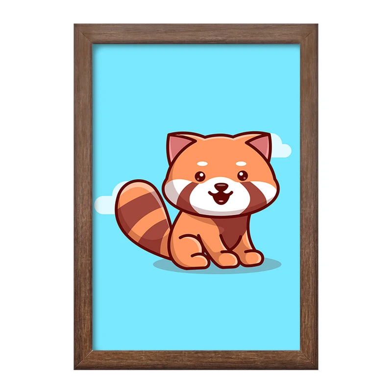 تابلو خندالو طرح  حیوانات بامزه راکون کد 25429