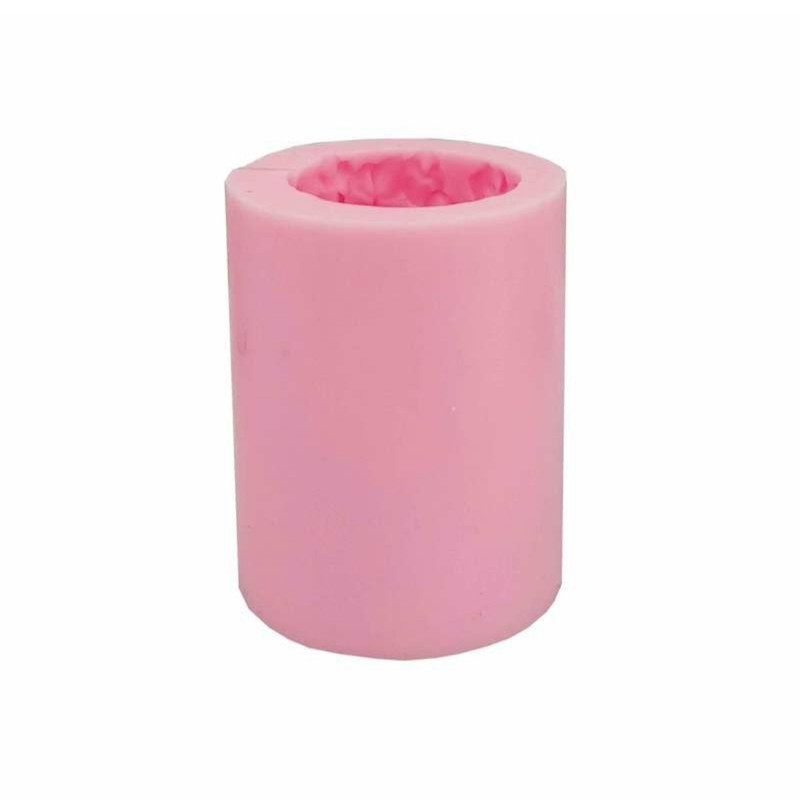 قالب شمع مدل استوانه طرح مرواریدی