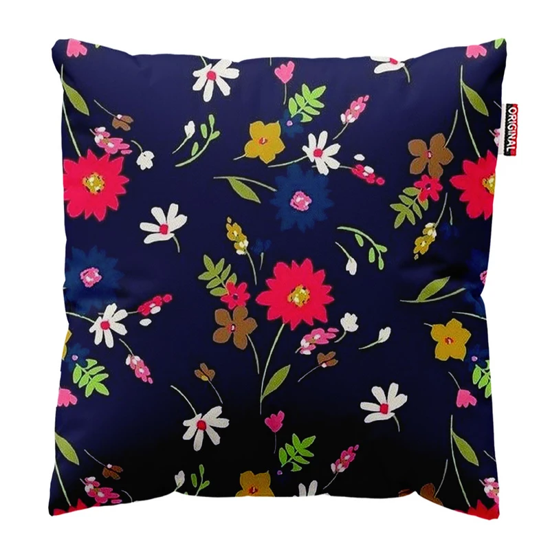   کوسن پاد آفرین طرح گل کد 1909 سایز 30*30 سانتی متر