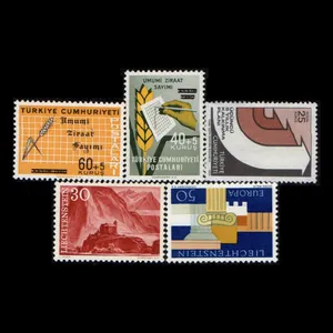 تمبر یادگاری مدل خارجی مجموعه 6 عددی 