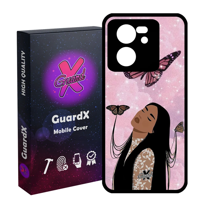کاور گارد ایکس طرح Girl مدل Glass10297 مناسب برای گوشی موبایل شیائومی 13T/13T Pro/Redmi K60 Ultra
