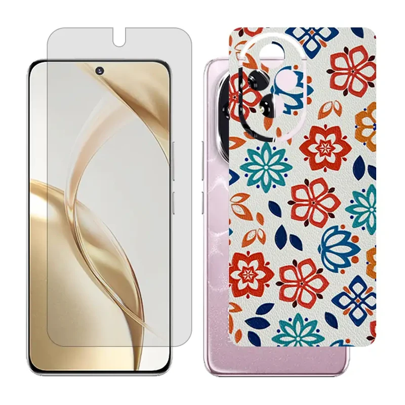 محافظ صفحه نمایش شفاف گلس مدل Together مناسب برای گوشی موبایل آنر 200 به همراه برچسب پوششی پشت گوشی