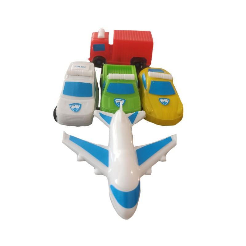 ماشین بازی مدل POLICE مجموعه 5 عددی