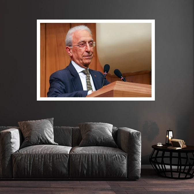 تابلو بکلیت طرح مشاهیر علمی پروفسور مجید سمیعی مدل قاب شاسی W-s9755