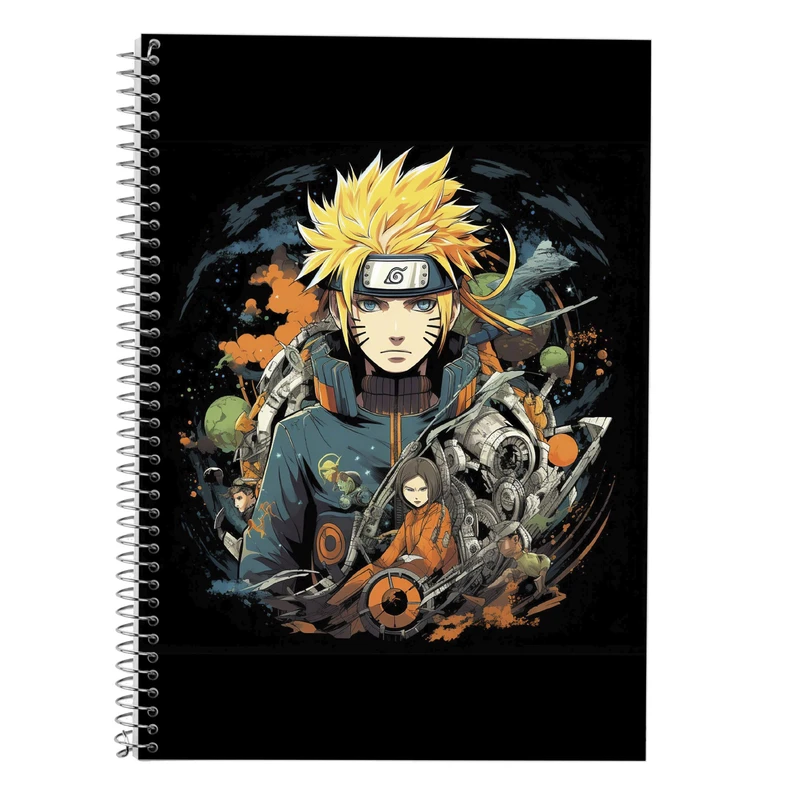 دفتر زبان 50 برگ مدوپد مدل دوخط طرح Naroto کد DF11378