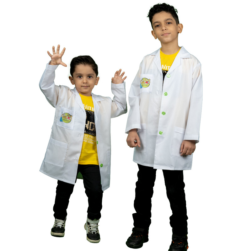 روپوش آزمایشگاهی  دانش و خلاقیت مدل کودک و نوجوان K002