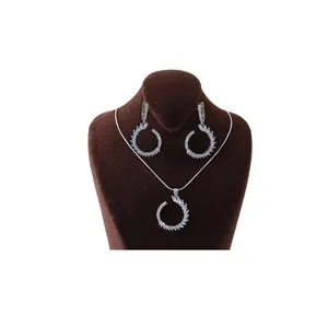 نیم ست نقره زنانه مدل AVN_N151 