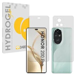 Daben Tough transparent screen protector Honor 200 Pro mobile phone along with the back protector