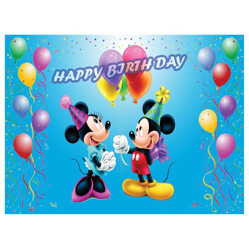 بنر تولد طرح موش میکی موس کد 209-200.150