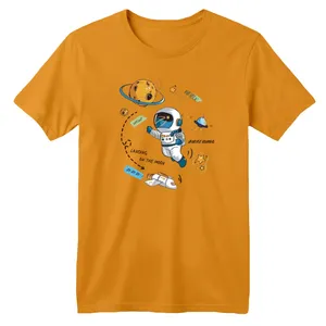 تی‌شرت آستین کوتاه لانگ بچگانه مدل فضانورد و سیارات