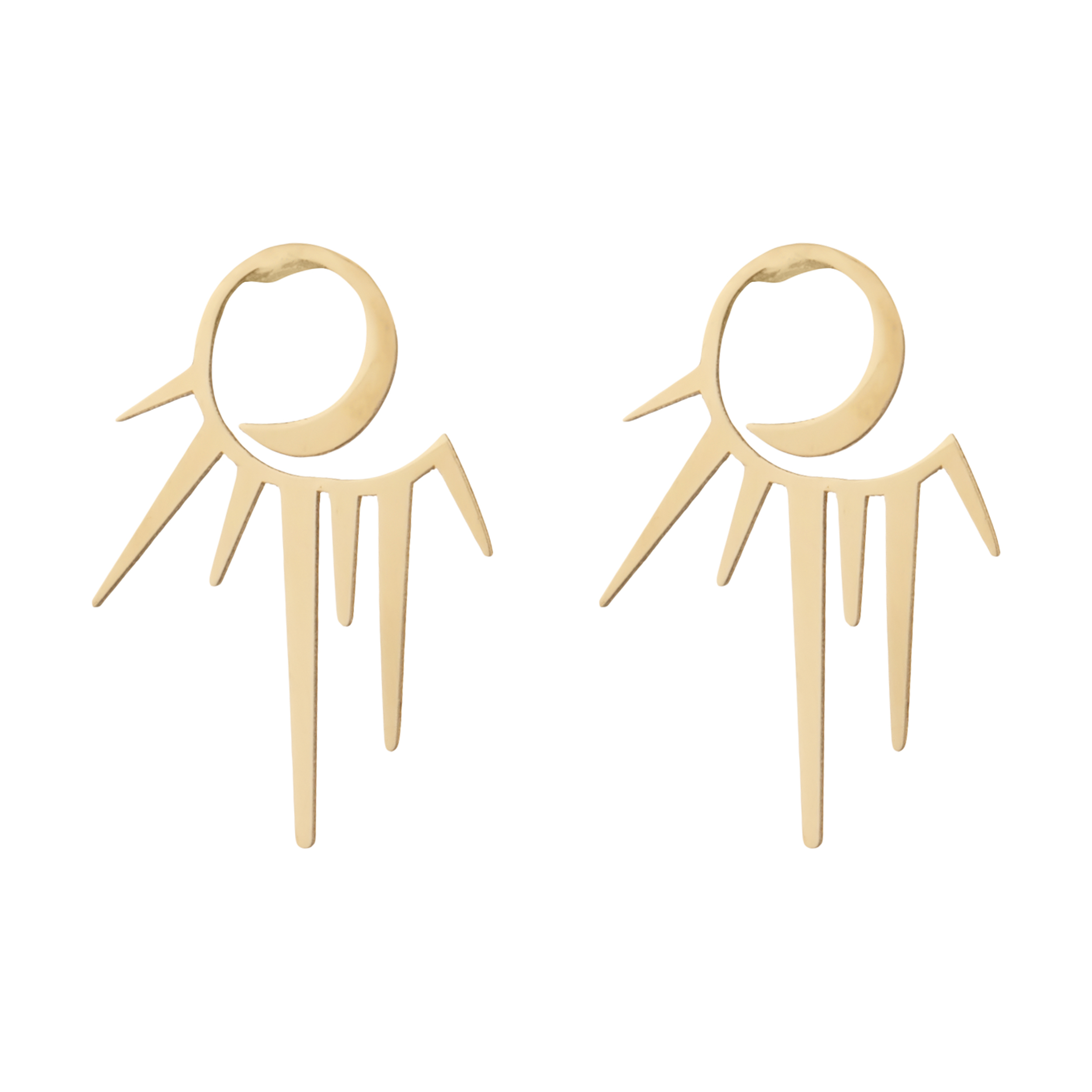 گوشواره طلا 18 عیار زنانه نیوانی مدل EA071