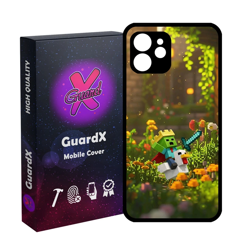 کاور گارد ایکس طرح ماینکرفت مدل 10880 مناسب برای گوشی موبایل اپل iPhone 12