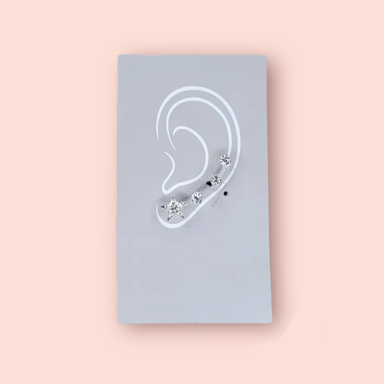 پیرسینگ نقره زنانه مدل ستاره دنباله دار 4268