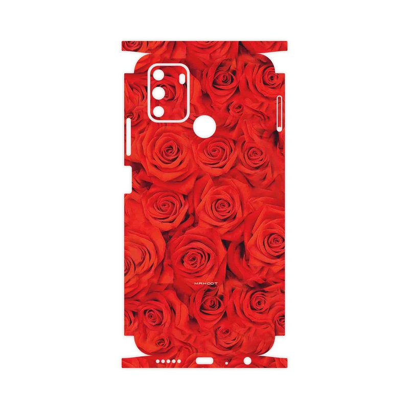 برچسب پوششی ماهوت مدل Red_Flower-FullSkin مناسب برای گوشی موبایل جی پلاس S10 2022