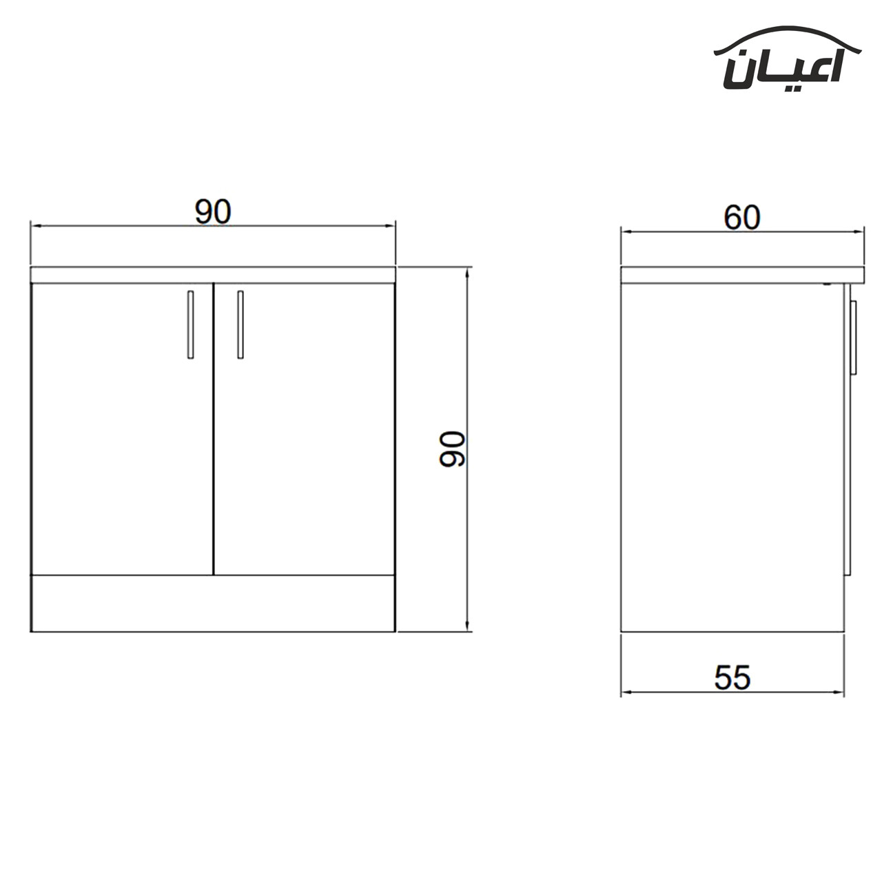 کابینت آشپزخانه اعیان مدل FH CM15