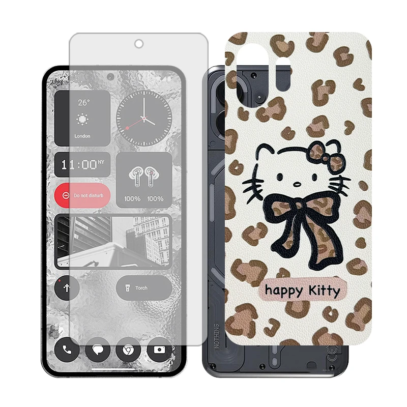 محافظ صفحه نمایش شفاف گلس مدل Together مناسب برای گوشی موبایل ناتینگ 2 Phone به همراه برچسب پوششی پشت گوشی