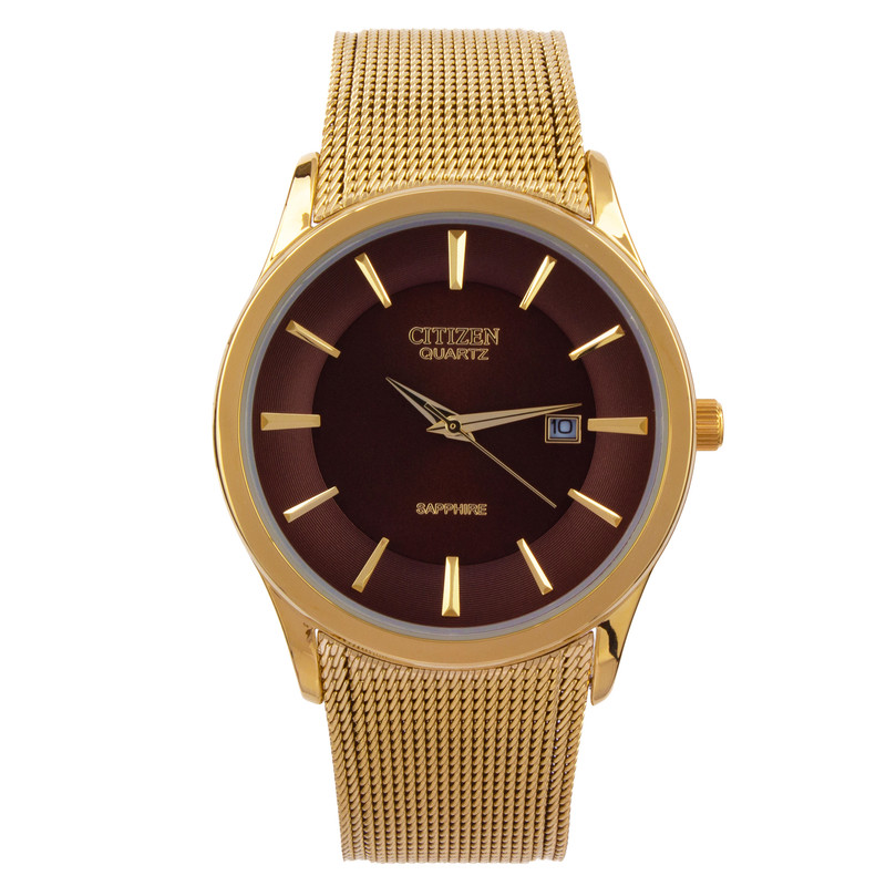 ساعت مچی عقربه‌ای مردانه  مدل تاریخ شمار موتور ژاپنی سافایر