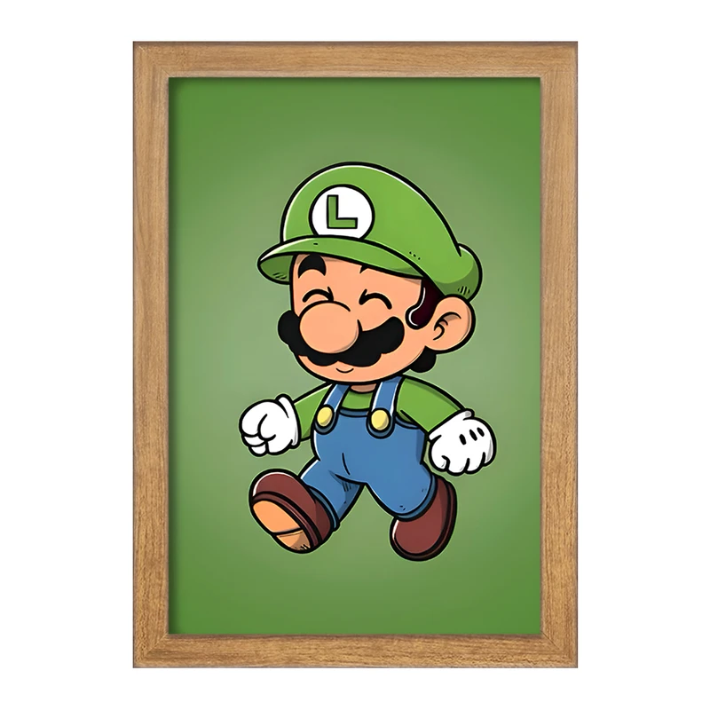 تابلو خندالو مدل لوئیجی سوپر ماریو (Super Mario) کد F9425