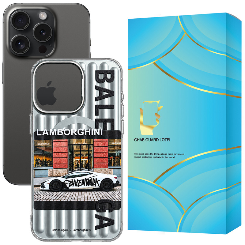 کاور قاب گارد لطفی مدل LAMBO مناسب برای گوشی موبایل اپل iPhone 15 Pro