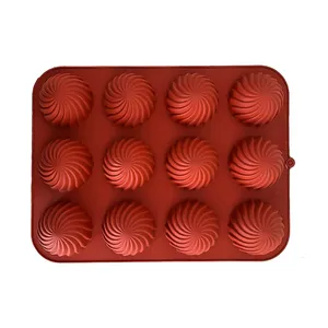 قالب دسر مدل سیلیکونی پیچ 12 خانه