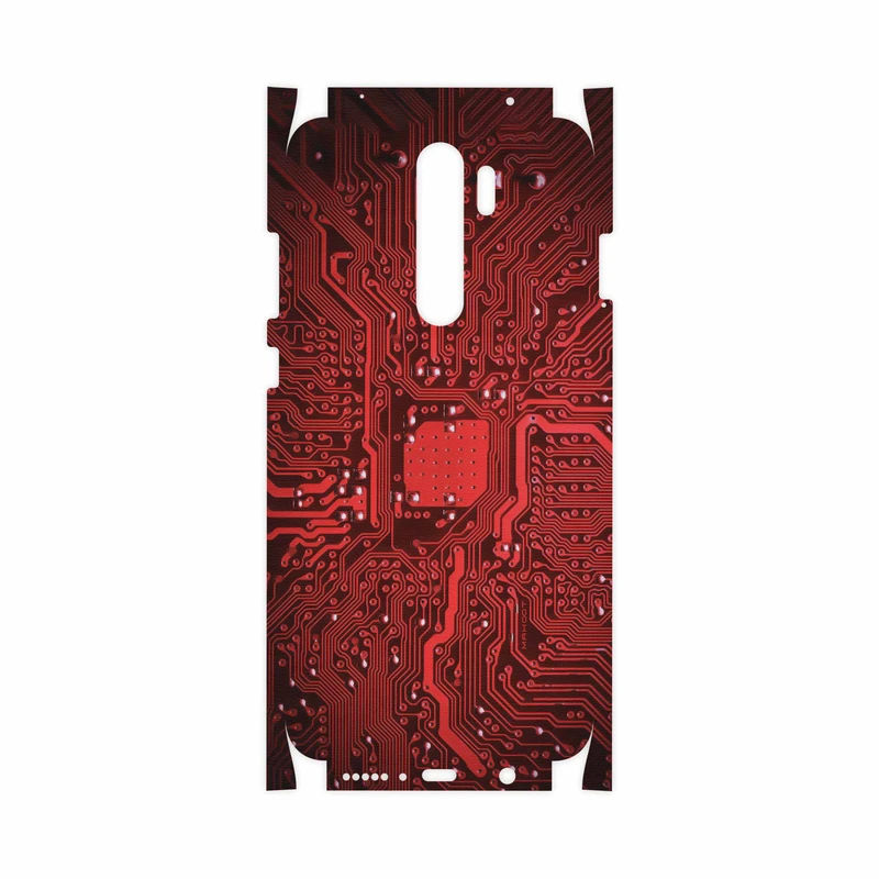 برچسب پوششی ماهوت مدل Red Printed Circuit Board-FullSkin مناسب برای گوشی موبایل شیائومی Redmi Note 8 Pro