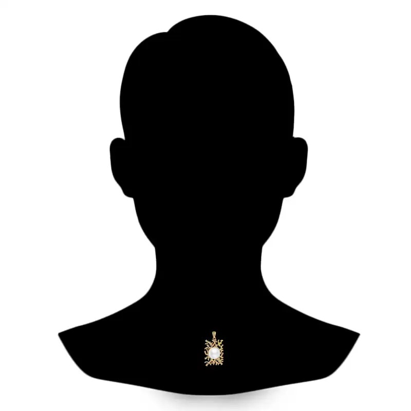 آویز گردنبند نقره زنانه اقلیمه مدل VN505