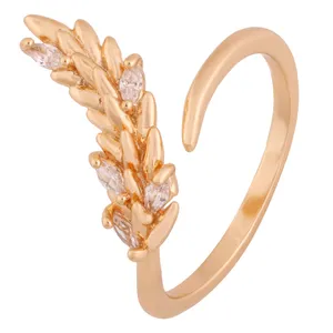 انگشتر زنانه مدل برگ کد R3445